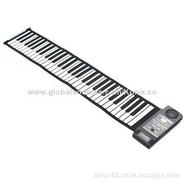 Portable digital roll-up piano, 61 keys, for experts